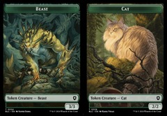 Beast (0025) // Cat (0026) Double-Sided Token